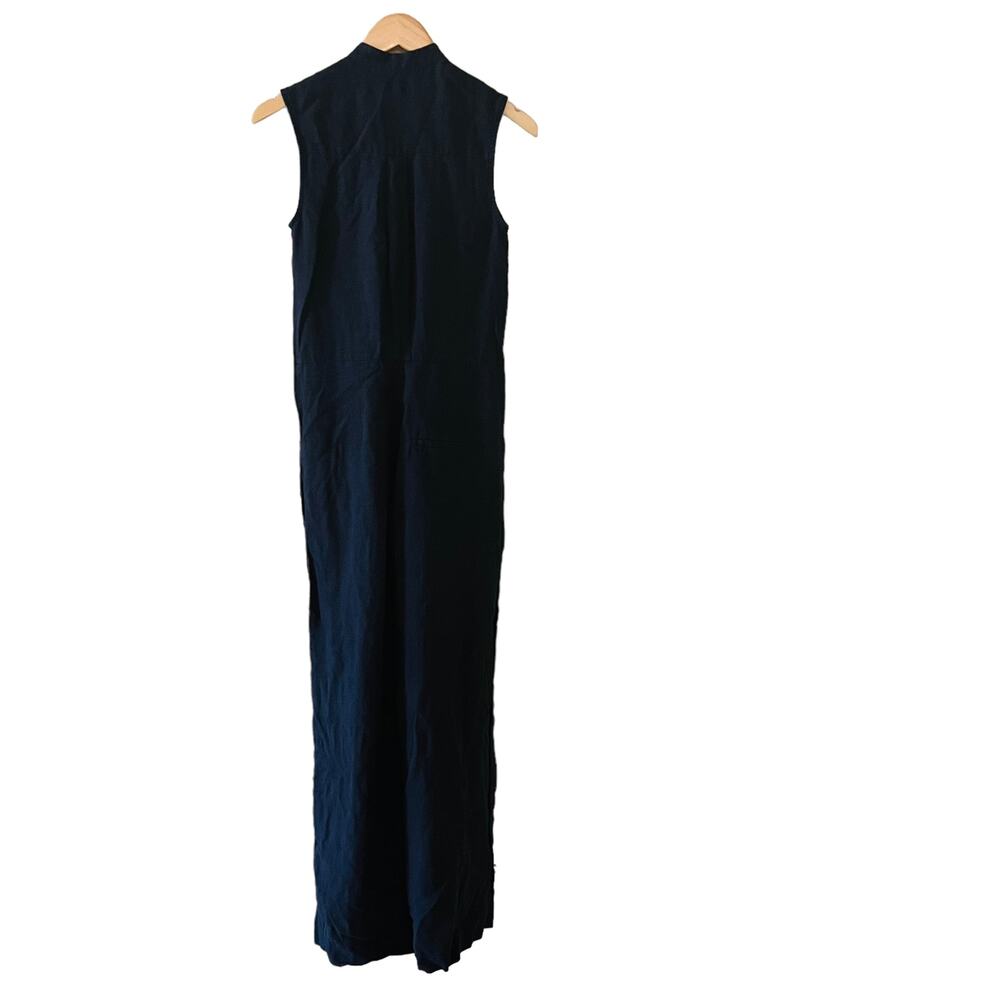 Mossi Linen Half Button Up Wide Leg Jumpsuit Size EU 34 - Picture 3 of 11